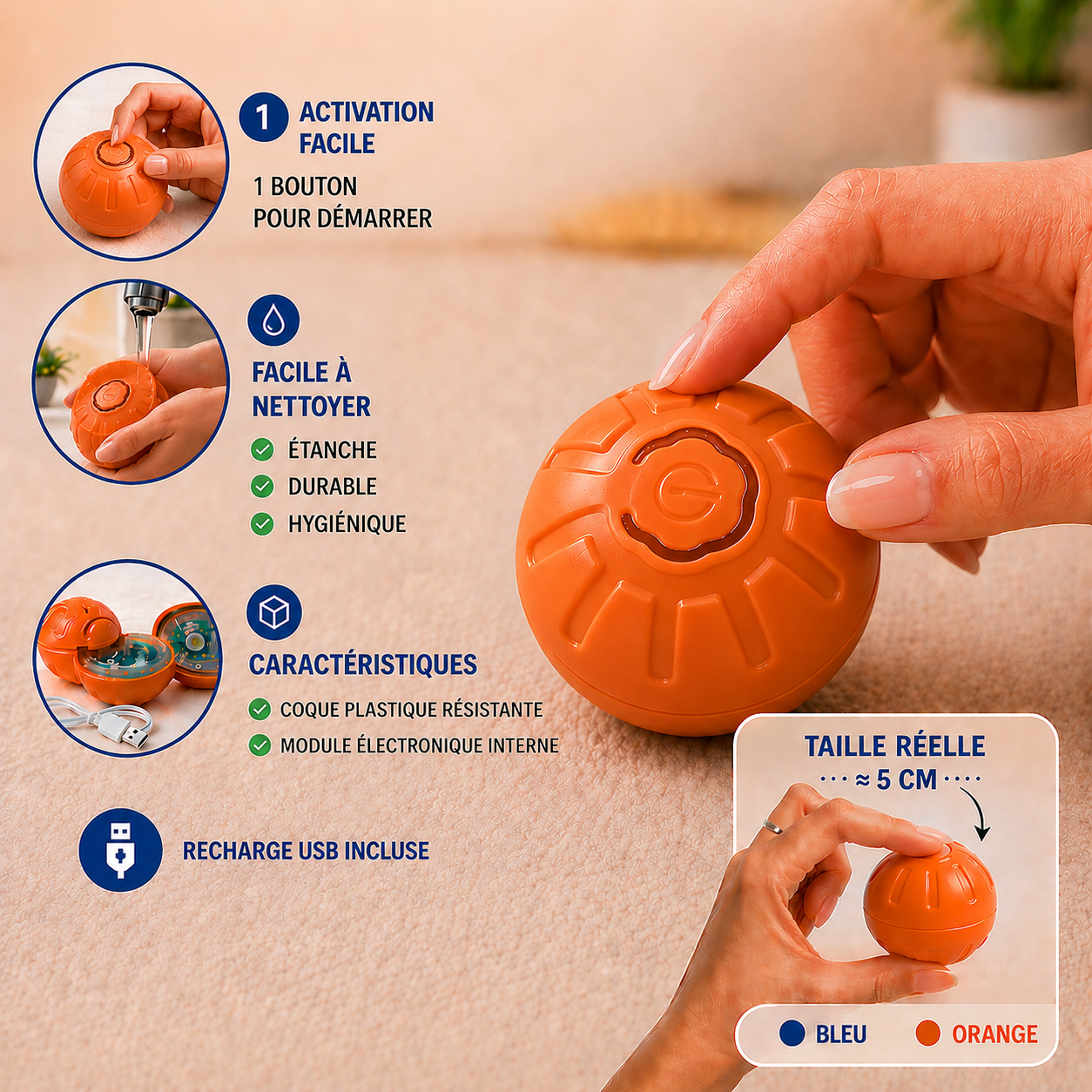 ZoomyBall – Balle interactive pour chien